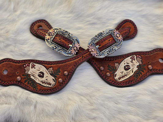 Fox Skull spur straps