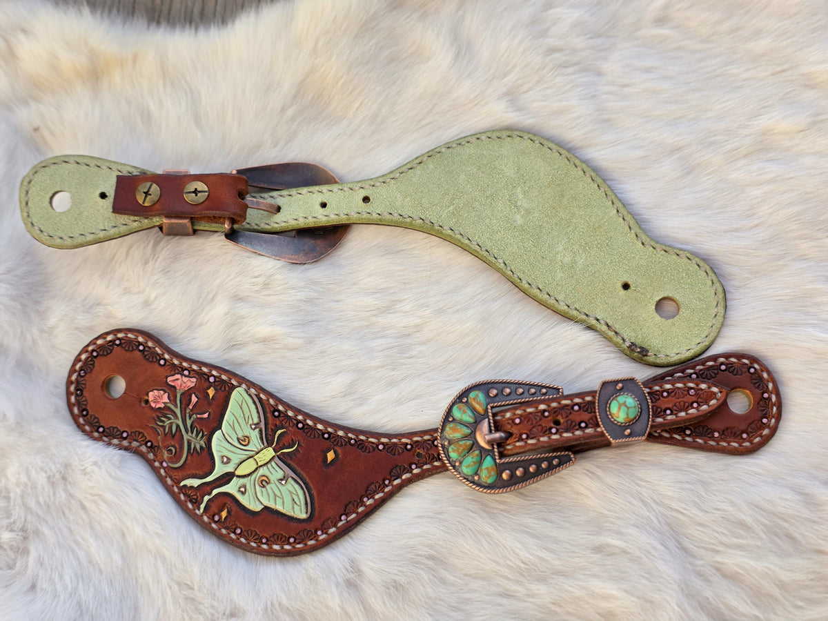 Luna Moth spur straps