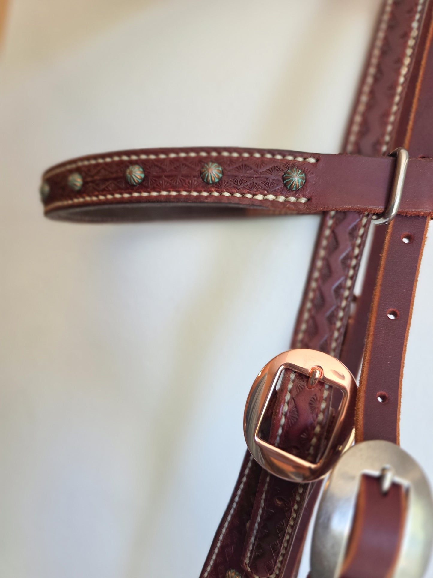 Brown & Turquoise Headstall