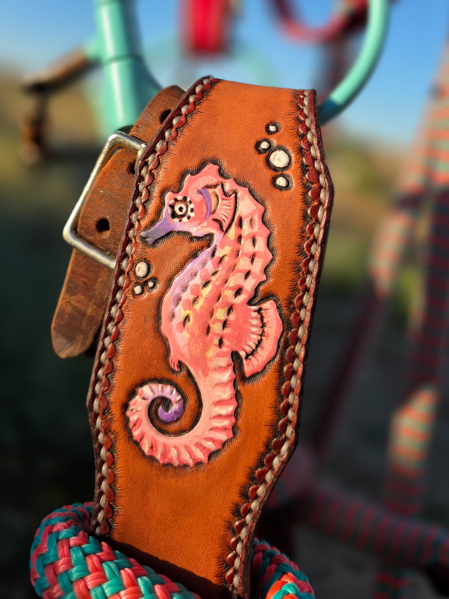 Seahorse slobber straps