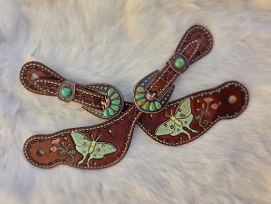 Luna Moth spur straps