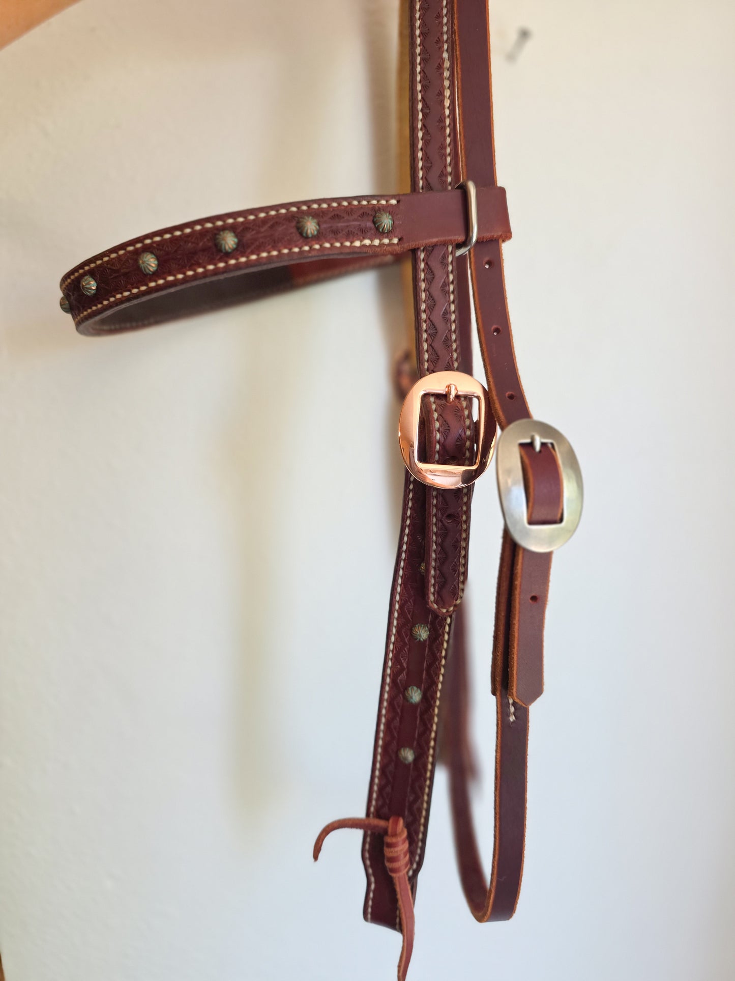 Brown & Turquoise Headstall