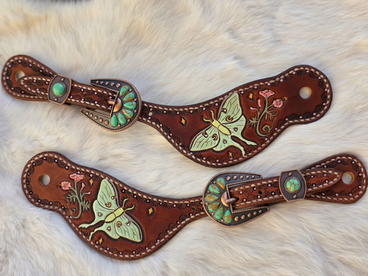Luna Moth spur straps